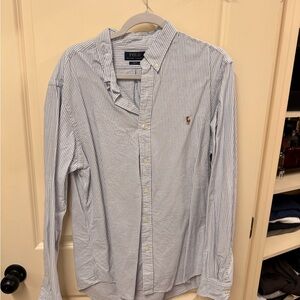 Ralph Lauren Blue Striped Men's Shirt